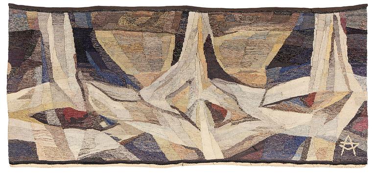 Fritz Riedl, a tapestry, tapestry weave, c. 200 x 85 cm, signed.