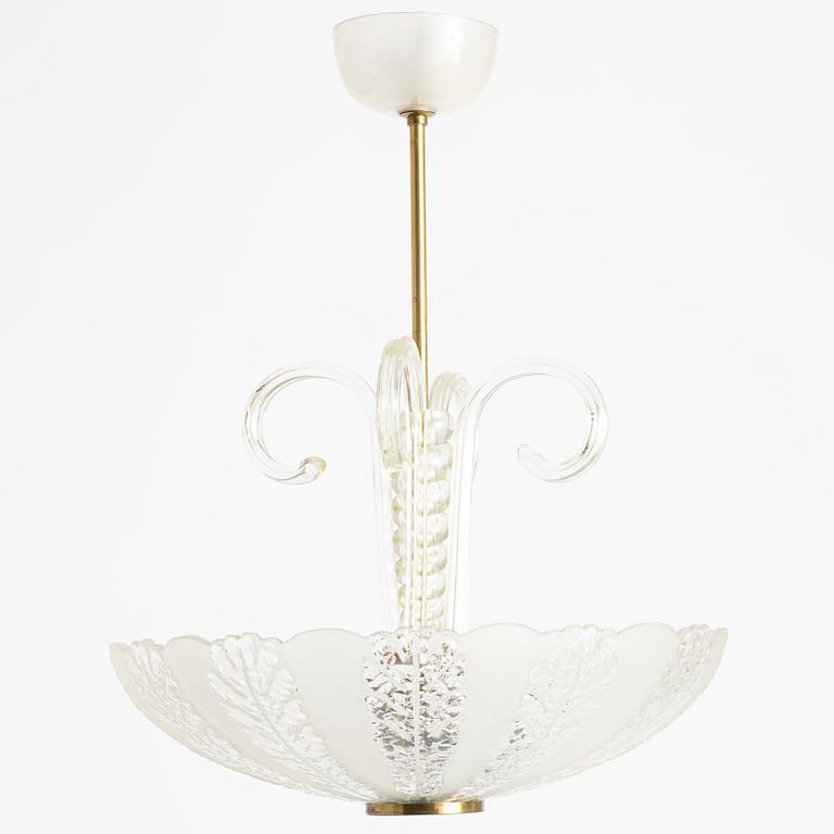 Taklampa, Swedish Modern, Elektroholm AB, Stockholm, 1940/50-tal.