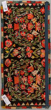 CARRIAGE CUSHION, tapestry weave, southern Scania Sweden, late 19th century.