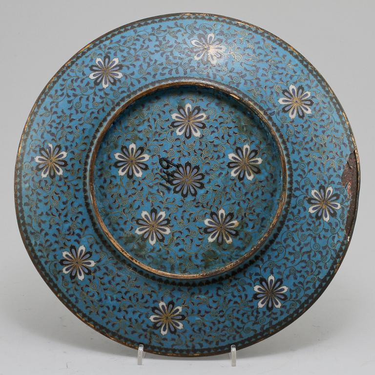 FAT, cloisonne, orientaliskt, 1800-tal.