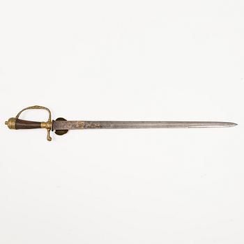 A German hunting sword Hirschfanger, first half of the 18th century.