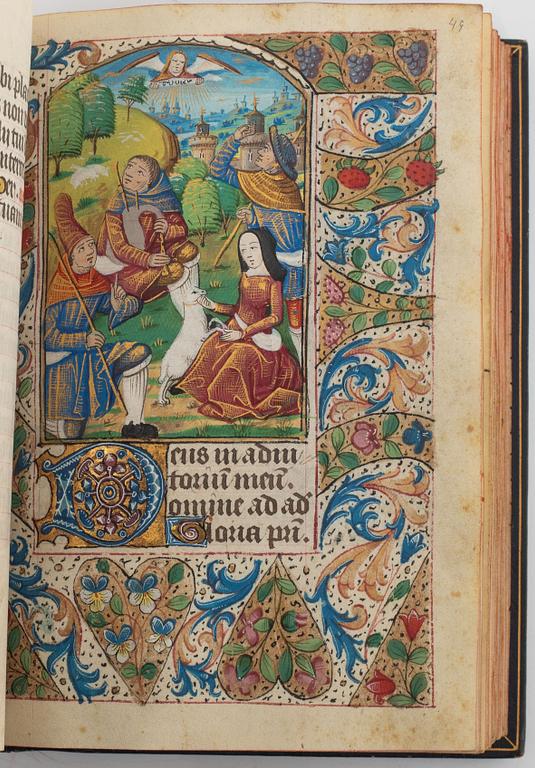 Book of Hours, in Latin and French, illuminated manuscript on vellum
[France (probably Rouen), c. 1470].