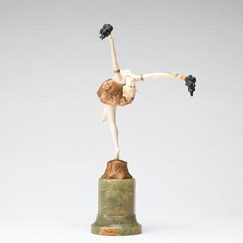 Ferdinand Preiss, A Ferdinand Preiss Art Déco sculpture 'The Torch Dancer', France ca 1925.