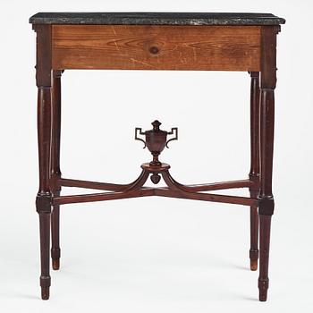 A Gustavian table by G Iwersson (master in Stockholm 1778-1813) not signed.