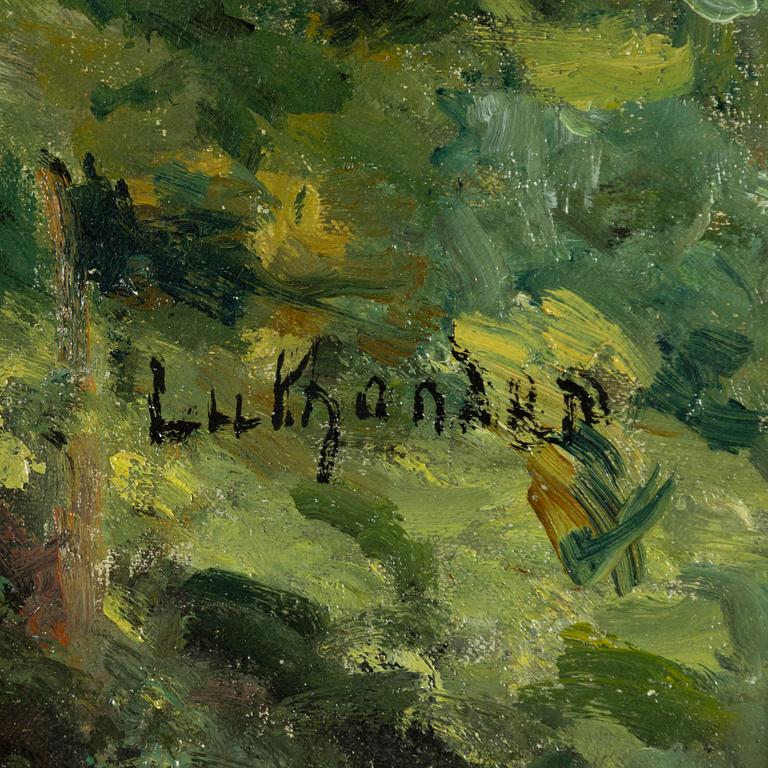 Carl Luthander, In the garden.