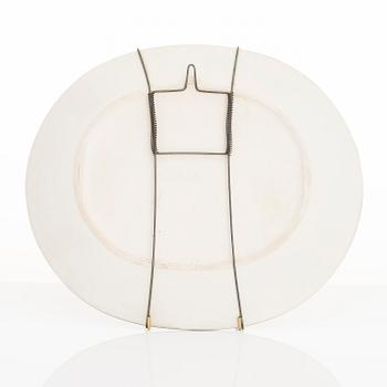 BIRGER KAIPIAINEN, dekorationsfat, stengods, signerad Kaipiainen Arabia.