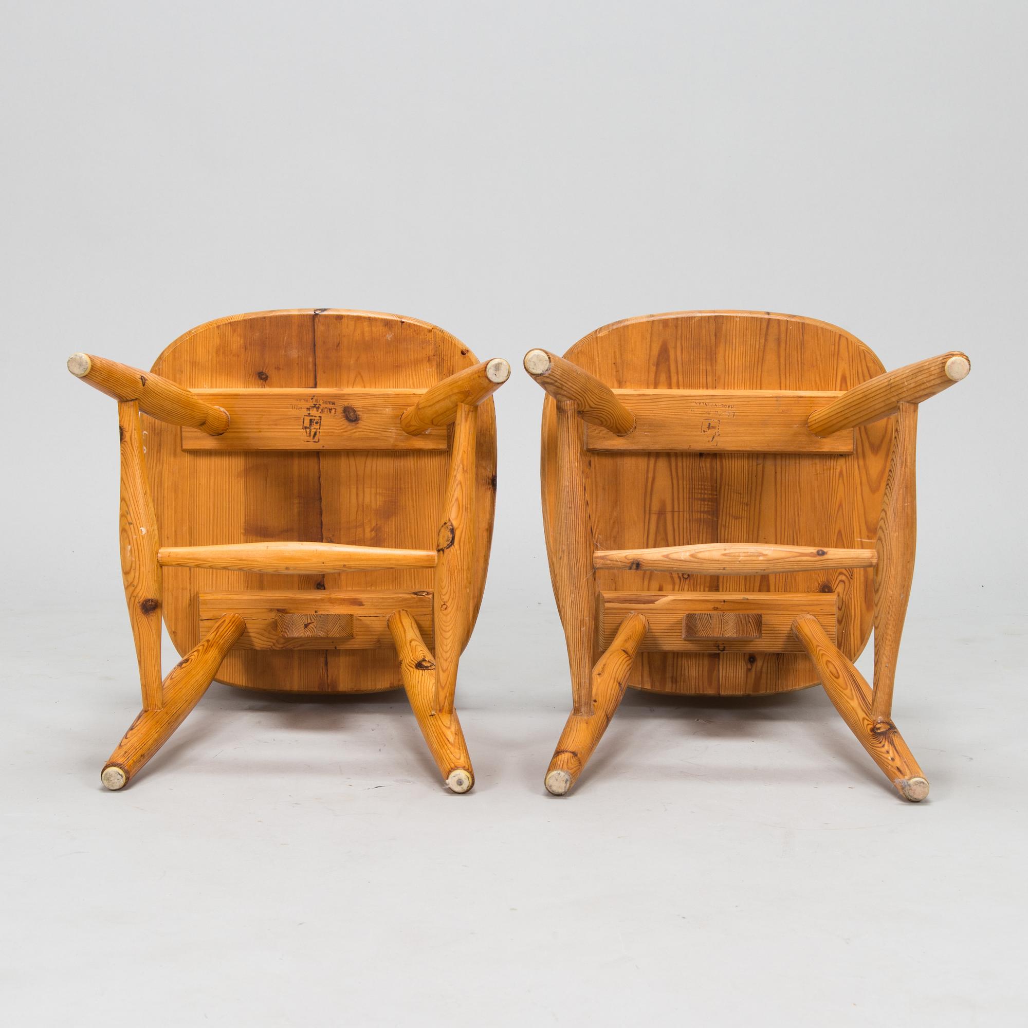 Eero Aarnio, six late 20th century 'Pirtti' chairs (The cottage) for laukaan puu.