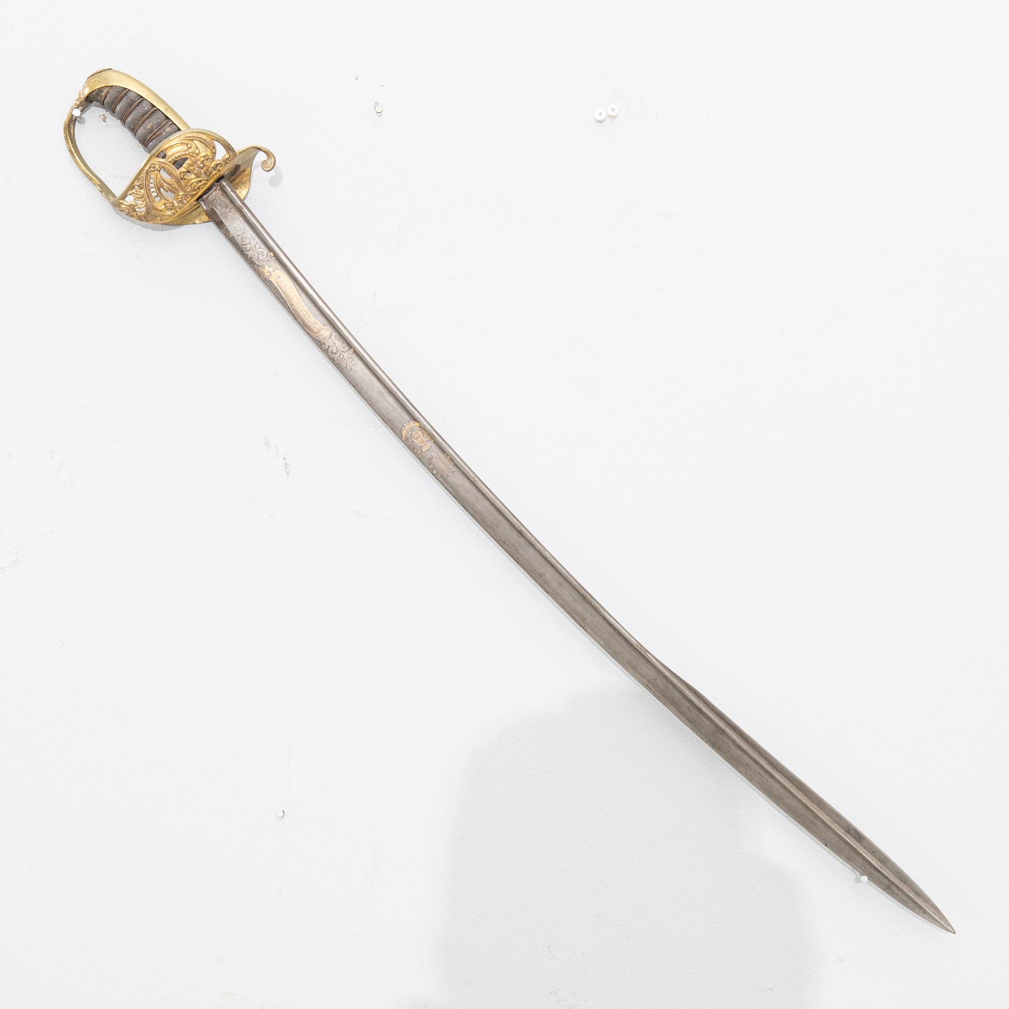 Sabel m/1859 för officer vid Infanteriet.