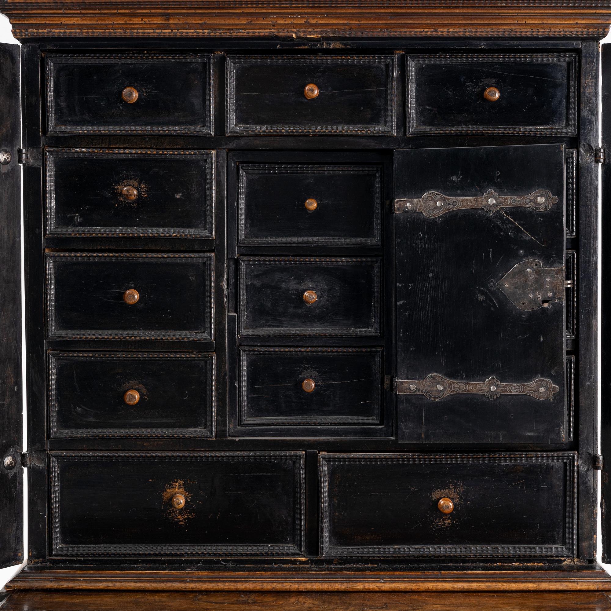 A Baroque cabinet, 18th Century.