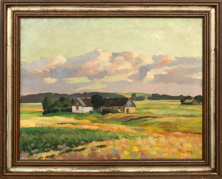 Fritz Kärfve, Bondgård på Österlen.