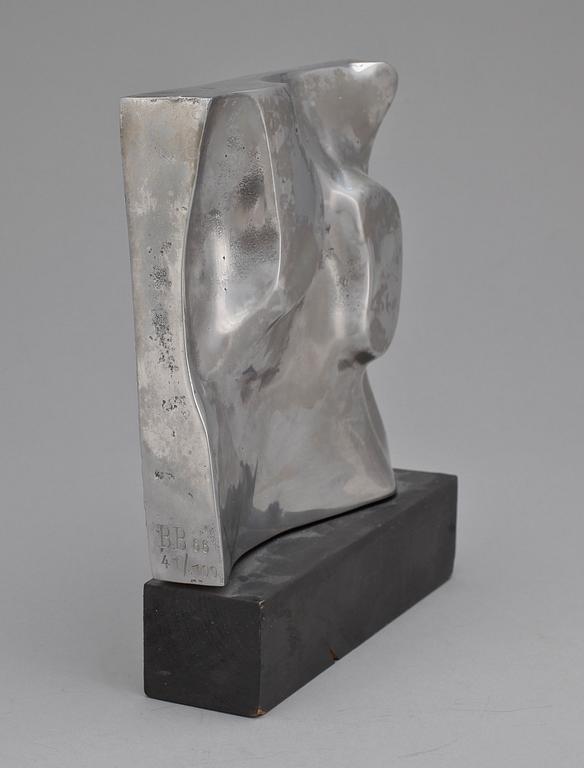 BARBRO BÄCKSTRÖM, skulptur, aluminium, monogramsign o numr 41/100, dat -66.
