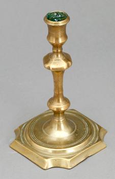 LJUSSTAKE, mässing, barock, 1700-talets mitt.