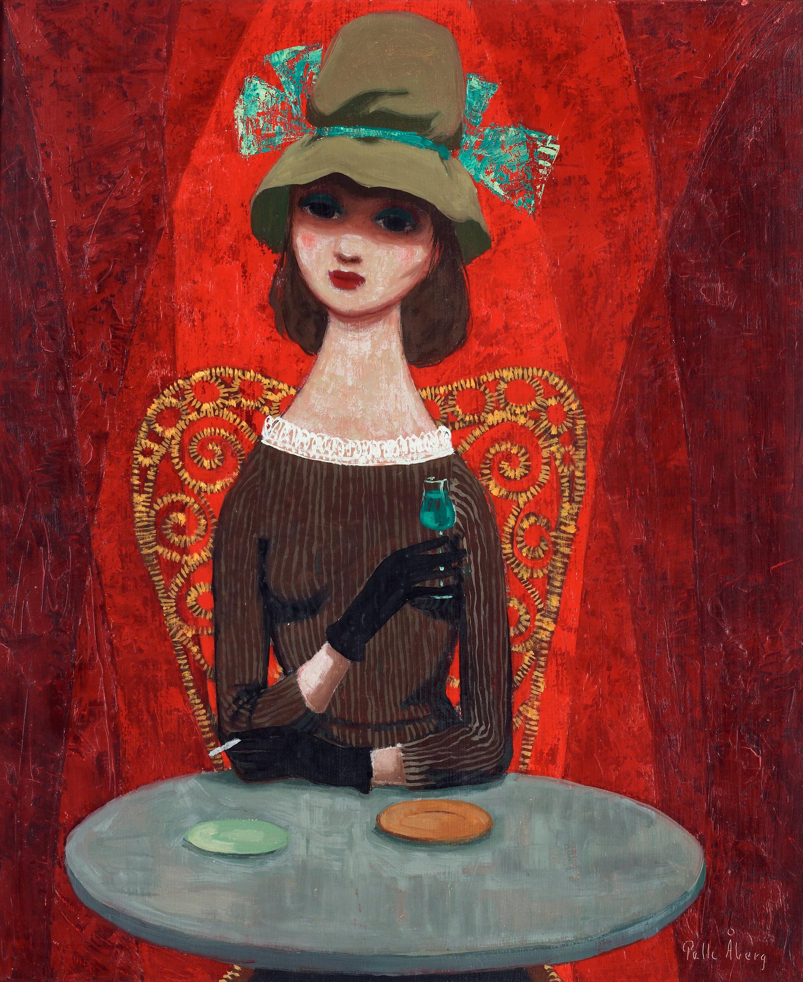 Pelle Åberg, Woman at the café.