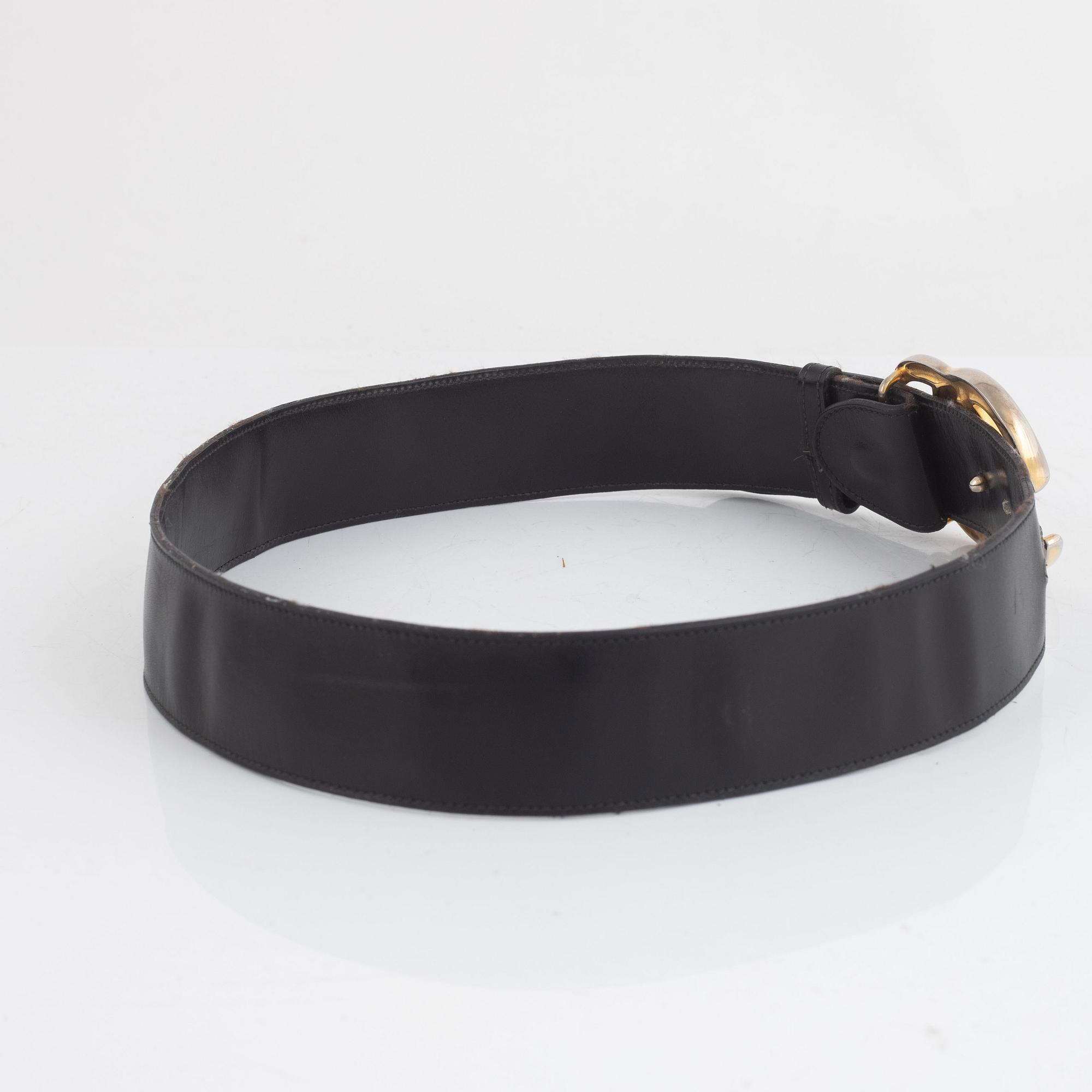 Gucci, skärp, vintage, 1960-tal, storlek 75.