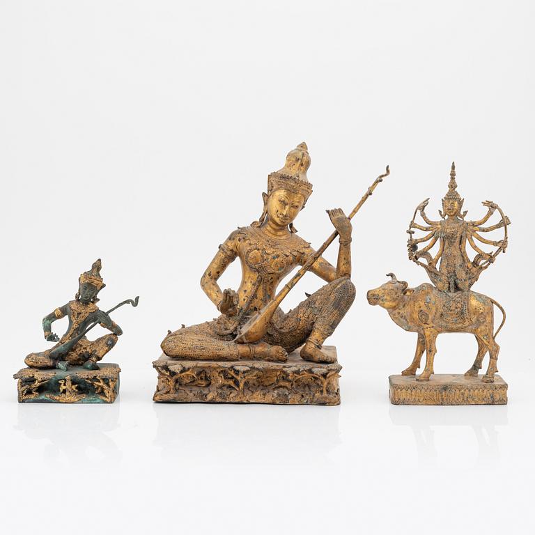 Three  Buddhas, Thailand, 20th century.