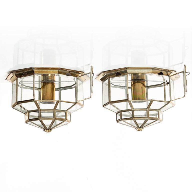 Hijos Esteves, taklampor, ett par, Taurus, Spanien, 1900-talets andra hälft.