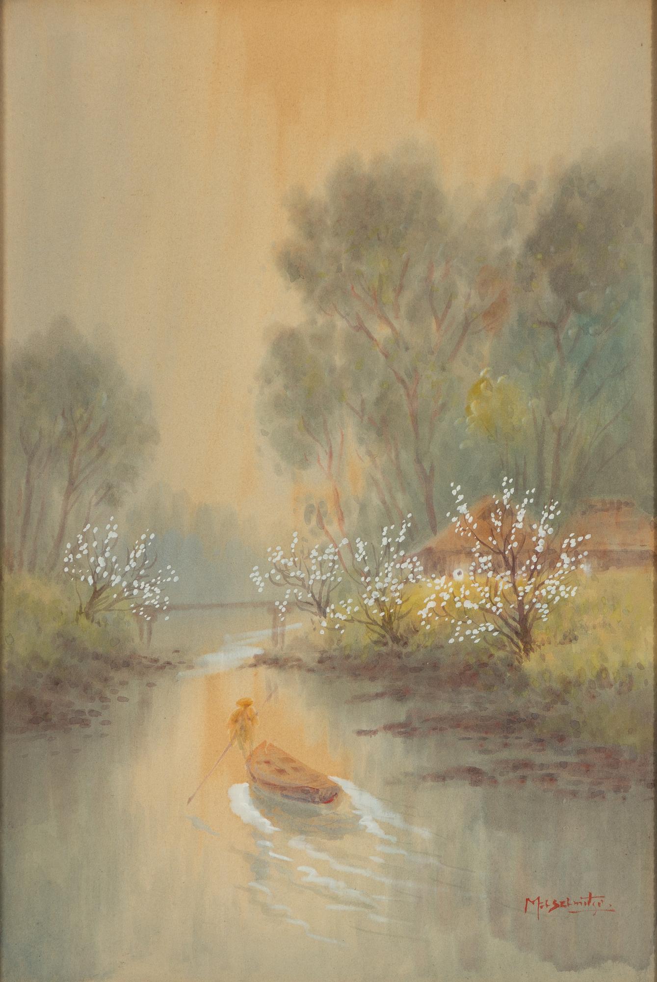 Two Japanese watercolours, including Y. Matsumoto, 20th century.