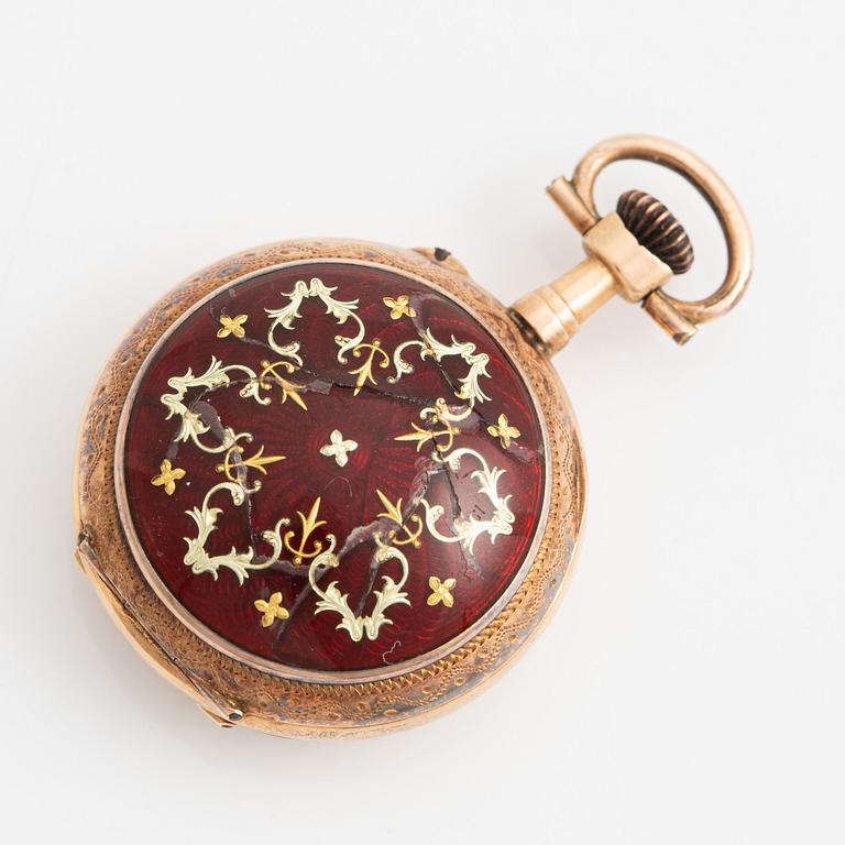 Ladie's pocket watch, clock, 25 mm.