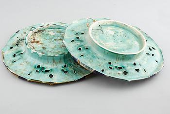 A pair of late 19th century Rörstrand dishes.