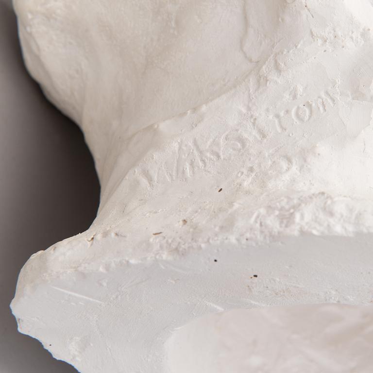 sculpture, cast by Visavuori museum, plaster, signed.