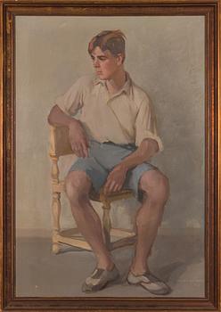 Wilho Sjöström, olja på duk, signerad och daterad-37.