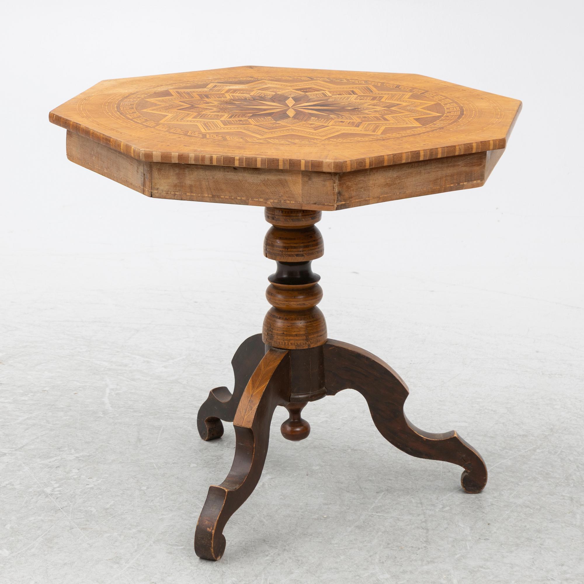 Pillar table, circa 1900.