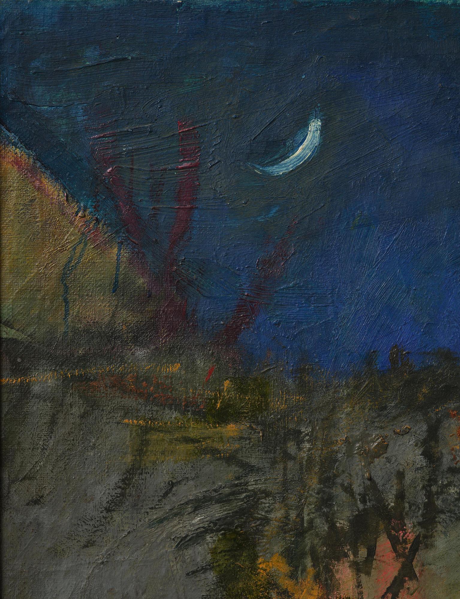 Oluf Høst, Landscape with houses, Bornholm.