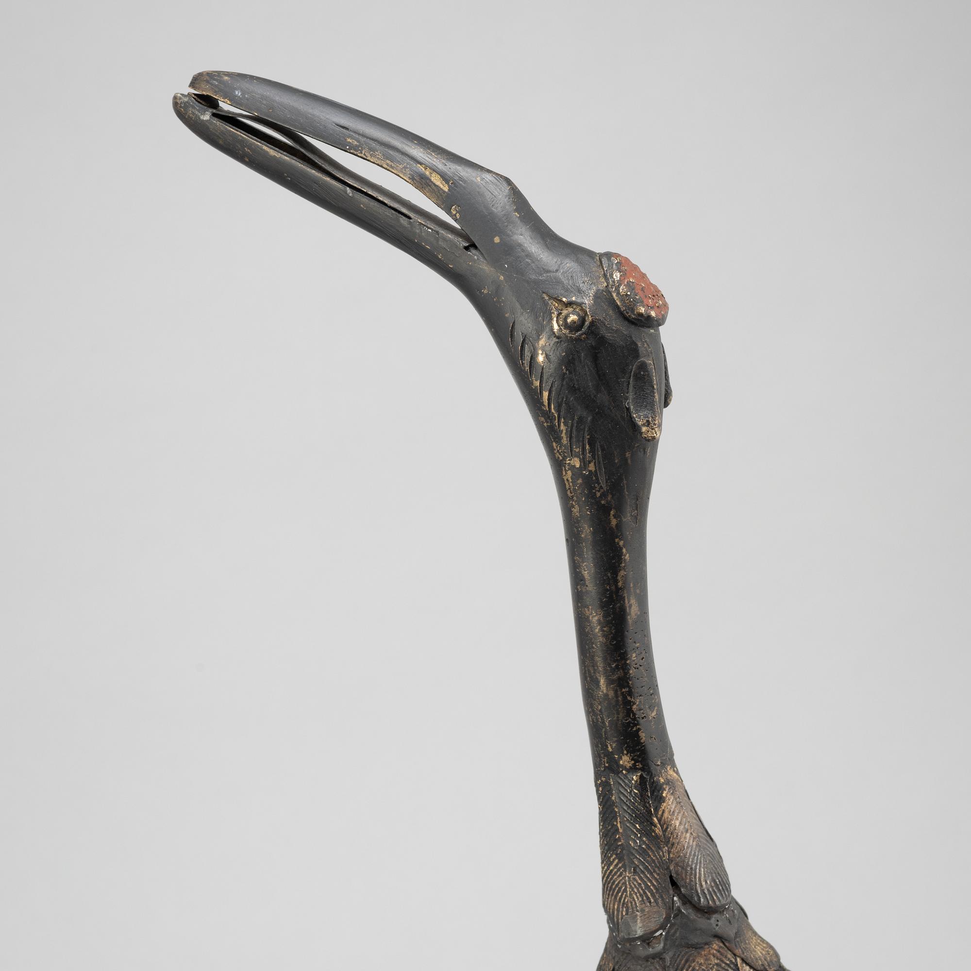 A pair of Chinese metal cranes, first half of the 20th century.