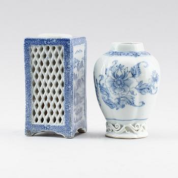 TEVAS OCH VAS, porslin, Kina och Japan, 1700-/1900-tal.