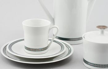 KAFFESERVIS, 24 delar, porslin, Scherzer Bavaria, Tyskland, 1960-tal.