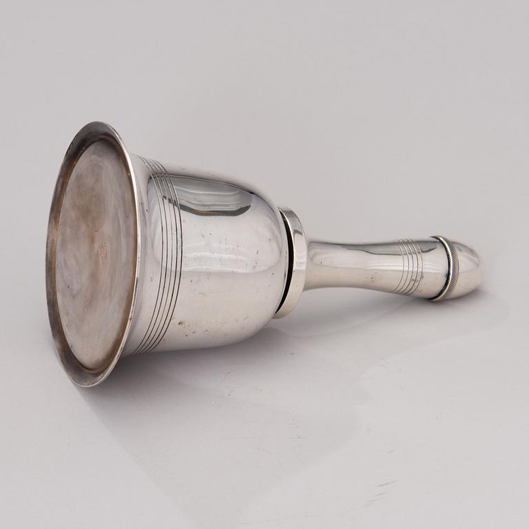 A silver plated cocktail shaker by Asprey & co, London, latter half of the 20th century.