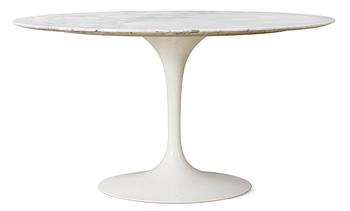 107. An Eero Saarinen 'Tulip' marble top table, Knoll International, USA.