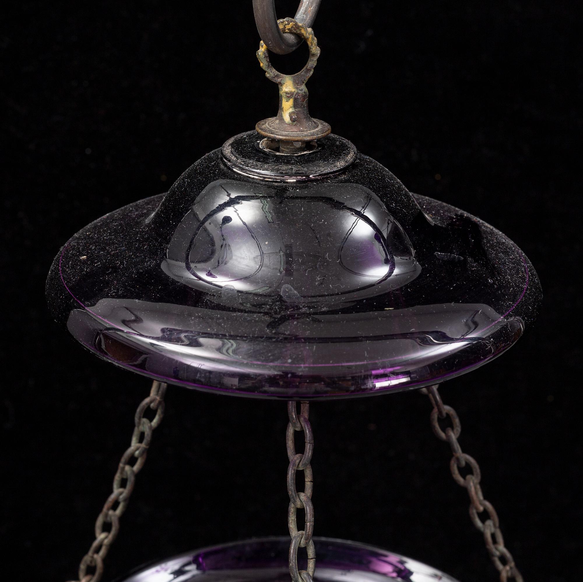 A late 19th century ceiling light.