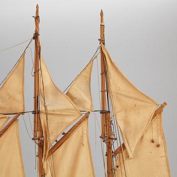 a early 20th century model ship.