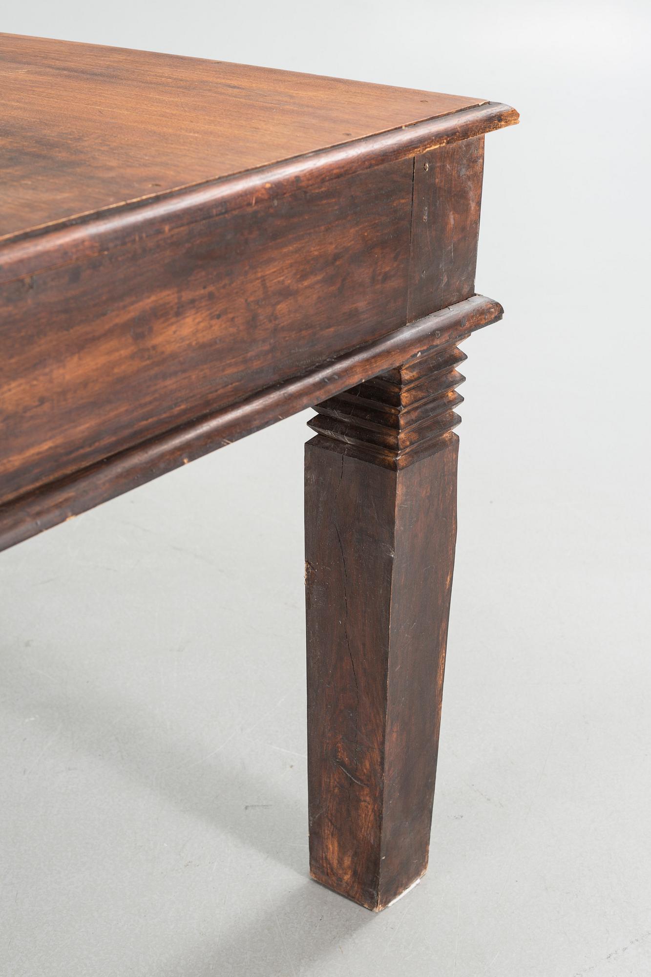 An indian library table from the second half of the 20th century.