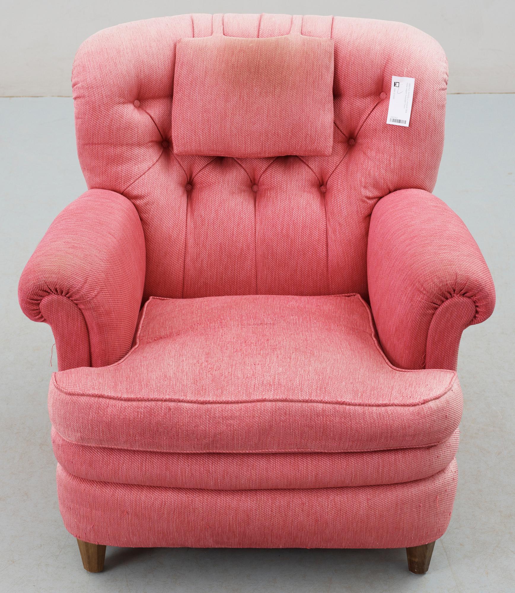 FÅTÖLJ, modell 568, Josef Frank, Firma Svenskt Tenn, 1960-tal.