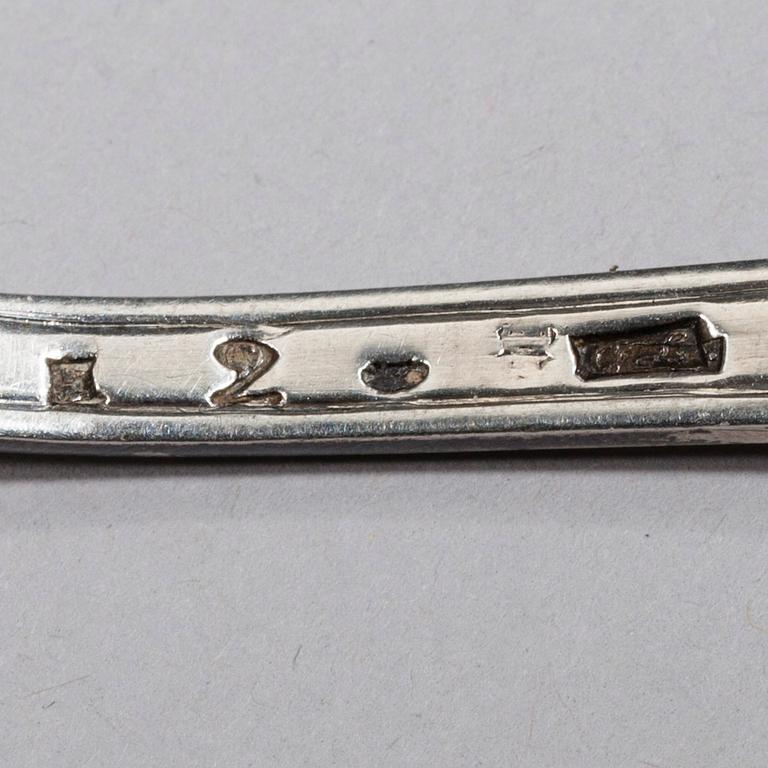 SOCKERSTRÖARE, silver, Åbo 1790, Olof Lundgren, vikt 52 g.