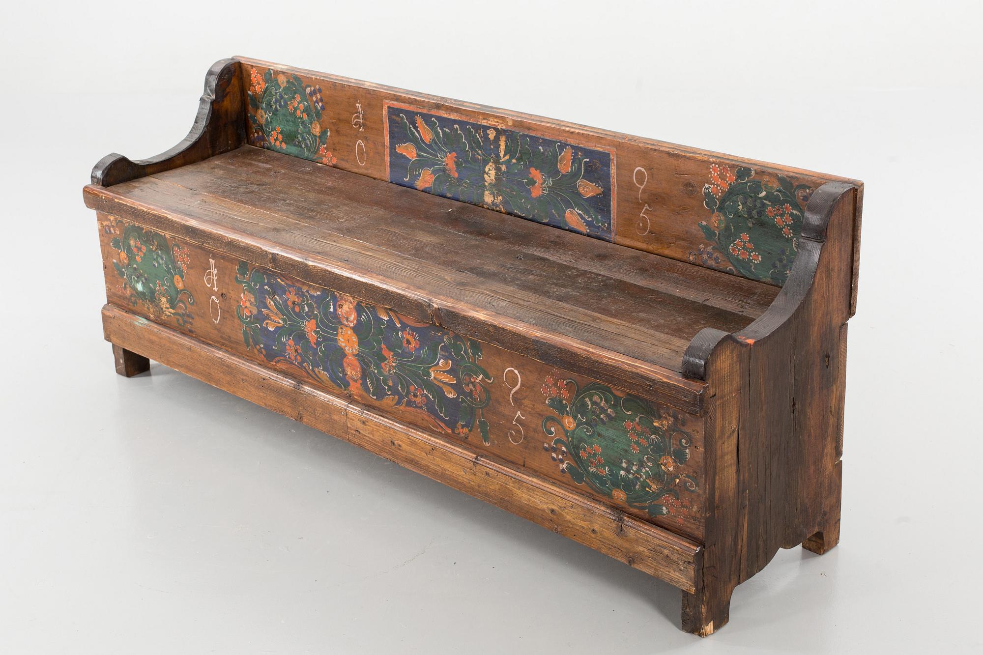 BÄNK/SOFFA, allmoge, 1800-tal.