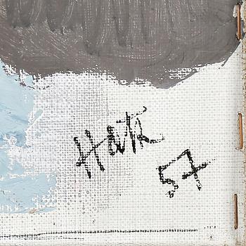 FELIX HATZ, "Vinterbild", olja på duk, signerad och daterad -57.