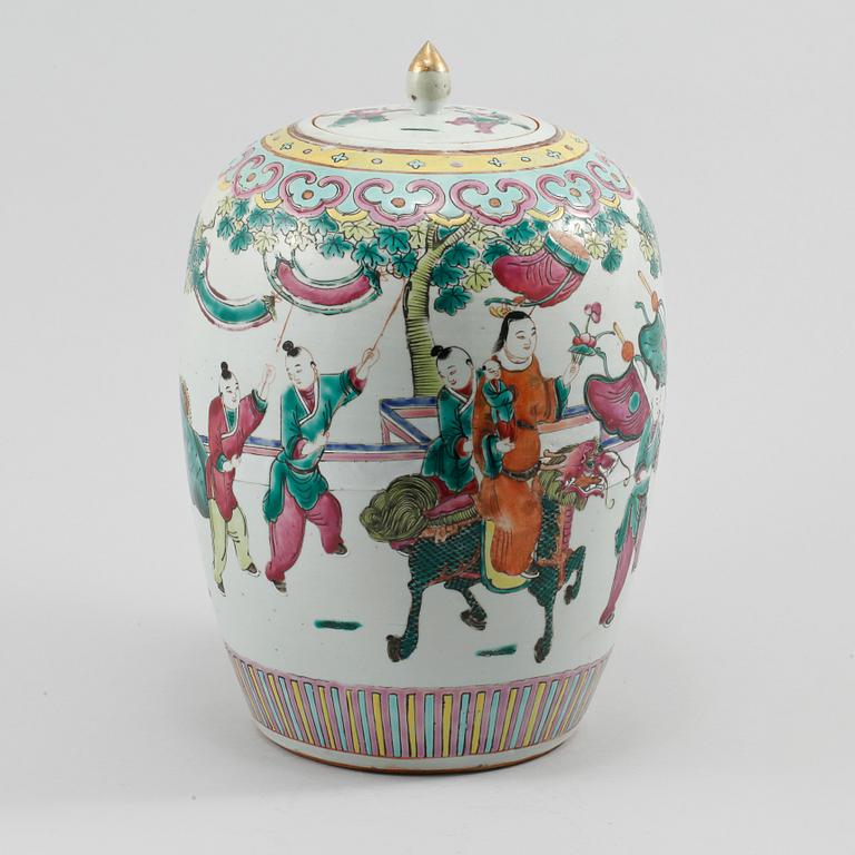 LOCKURNA, porslin, Kina, 1800/1900-tal.