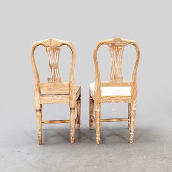 A set of five mid 19th century chairs.