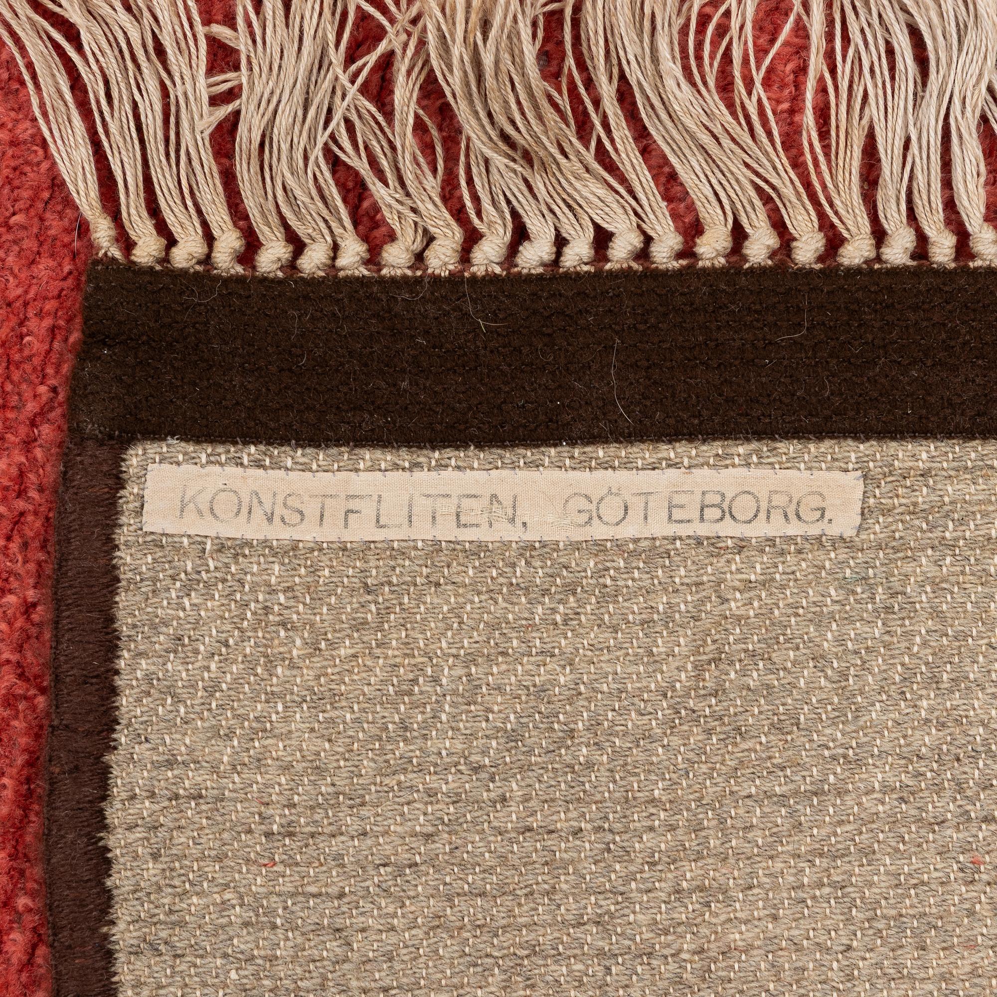 Carpet, Konstfliten, Gothenburg 1930s. approx. 300 x 178 cm.