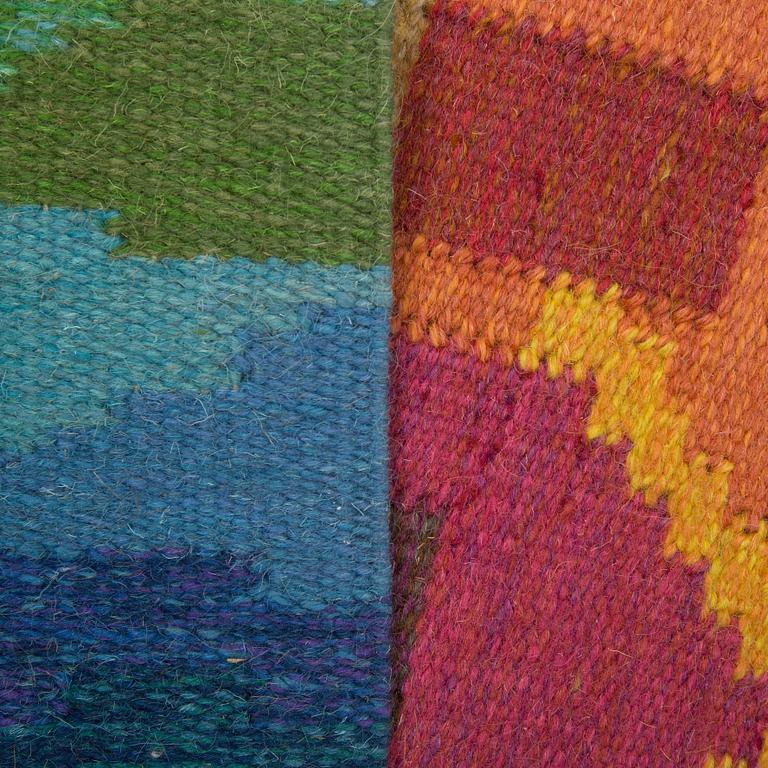 A TAPESTRY, "1082 Fiskeläge", flat weave, ca 120,5 x 84,5 cm, signed IS (Ingegerd Silow).