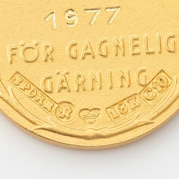 St. Olav's Medal, miniature, gold 18 K.