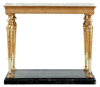 A late Gustavian early 19th Century console table.