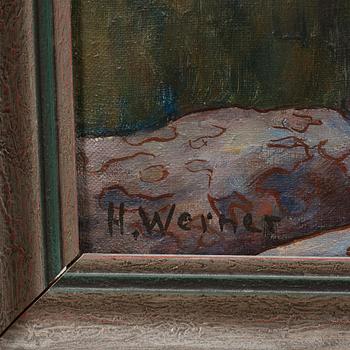 oil on canvas, signed.