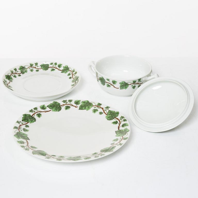 Service, 63 pieces, porcelain, Porcelaine de Paris, Limoges, France.