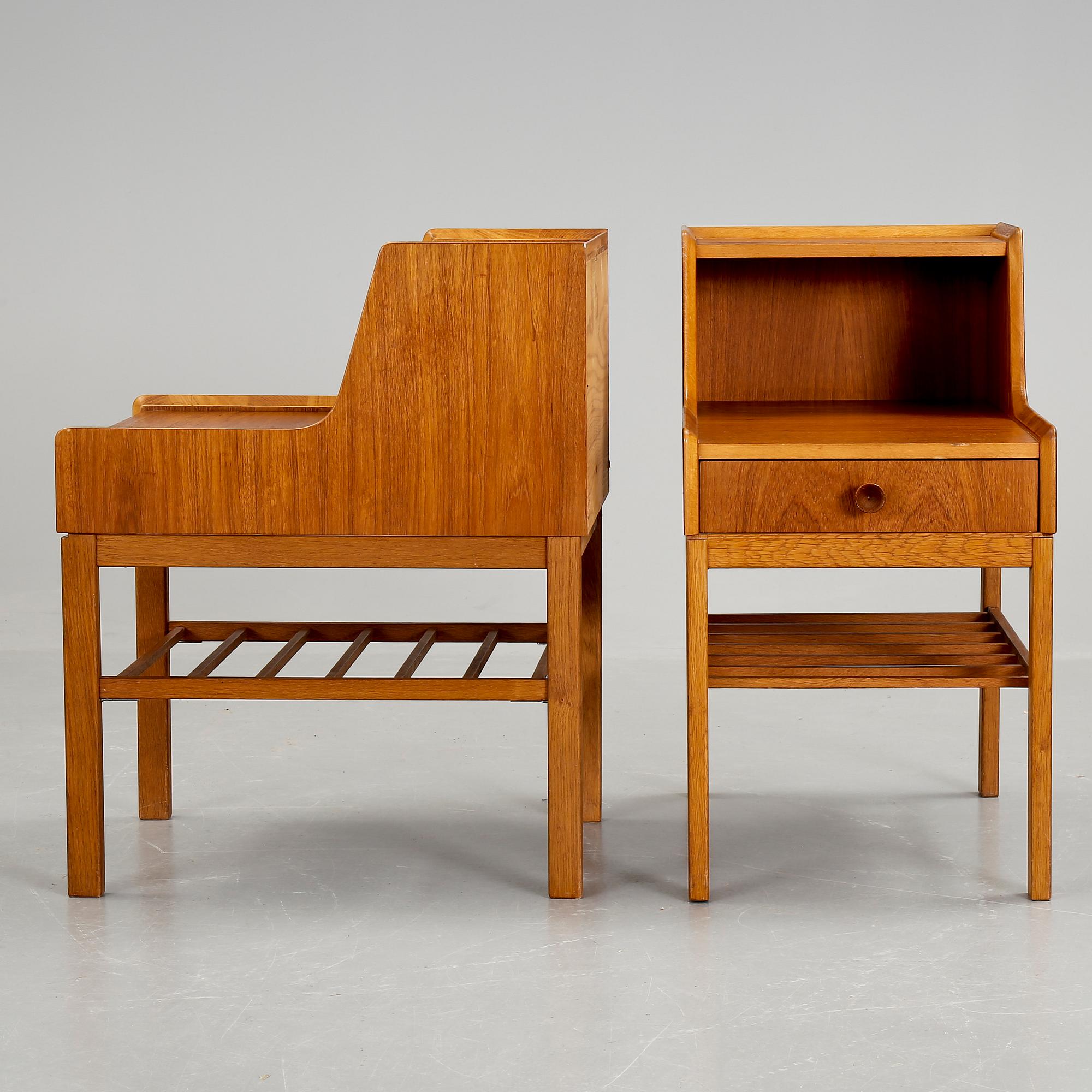 SÄNGBORD, ett par, 1950/60-tal.