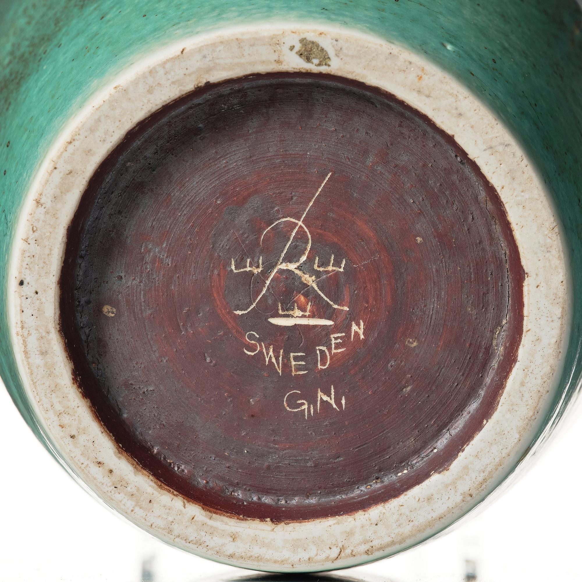 Gunnar Nylund, a stoneware floor vase, Rörstrand, Sweden 1950s.