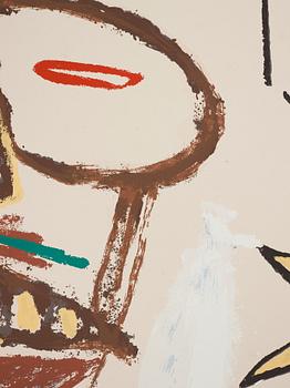 Jean-Michel Basquiat After, "Hollywood Africans in Front of the Chinese Theater with Footprints of Movie Stars".